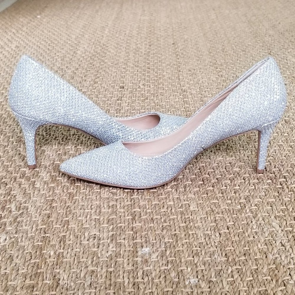 New Jewel Badgley Mischka Rudy Shoes - Silver
